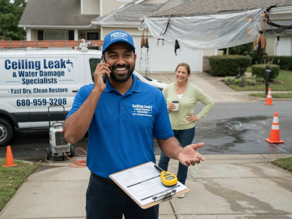 Ceiling Leak Cleanup Kincaid, KS FAQs